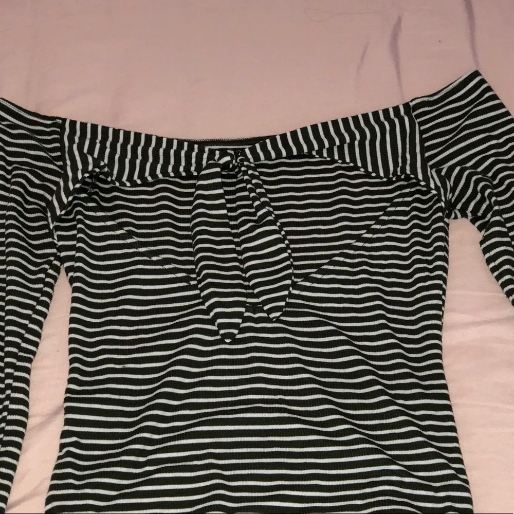Fashion nova green and white body suit